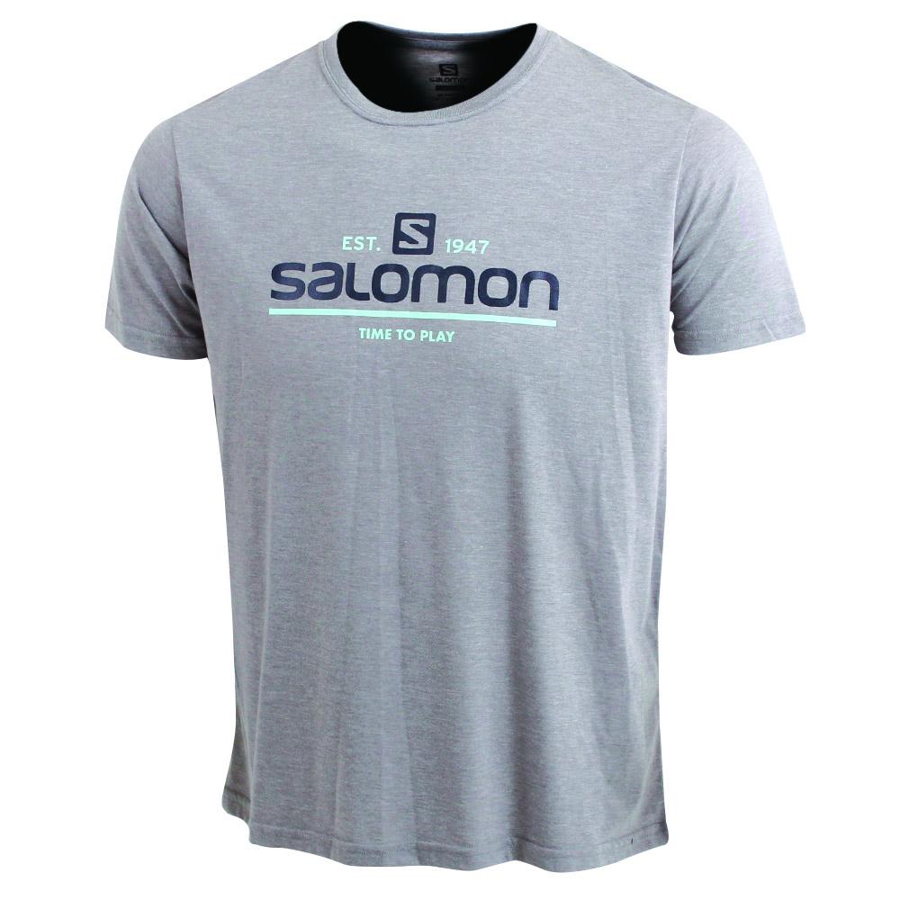 T-Shirts Salomon Homme Grise - Salomon TIME TO PLAY SS M - France (7915-KWOMJ)